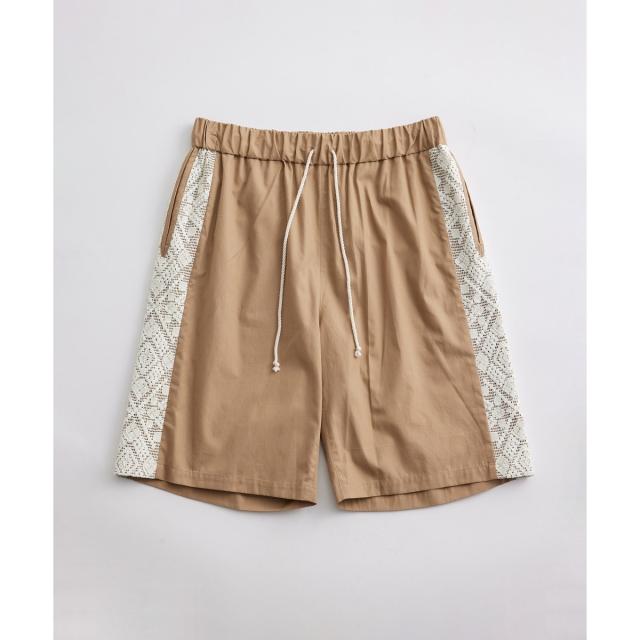 アダムエロペ（ADAM ET ROPE’）/サイドレース ライン ワイドショーツ / セットアップ対応 / ユニセックス