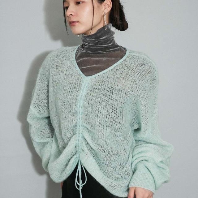 アダムエロペ（ADAM ET ROPE’）/【WEB限定】ダブルモヘヤ2WAYギャザープルオーバーの通販は 6,029円