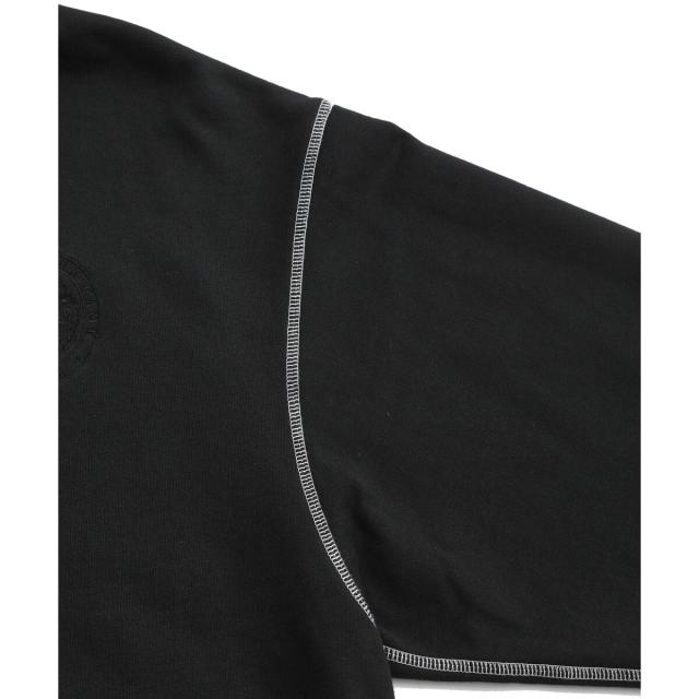 アダムエロペ（ADAM ET ROPE’）/《別注》【SPALDING/スポルディング】EMBROIDERY HALF ZIP POLO SWE