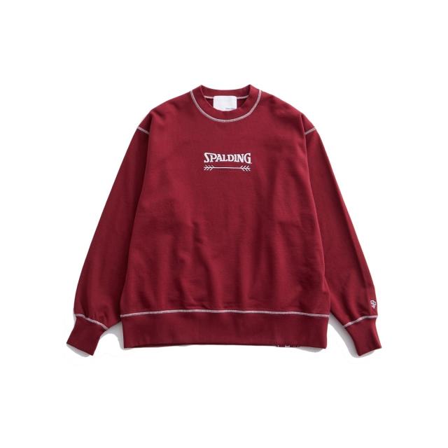 アダムエロペ（ADAM ET ROPE’）/《別注》【SPALDING/スポルディング】LOGO SWEATSHIRT / UNISEX