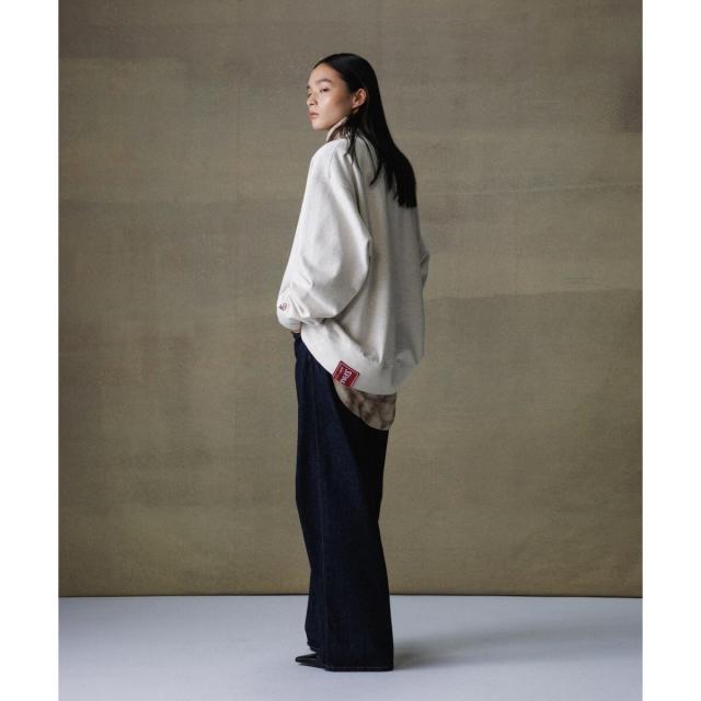 アダムエロペ（ADAM ET ROPE’）/《別注》【SPALDING/スポルディング】LOGO SWEATSHIRT / UNISEX