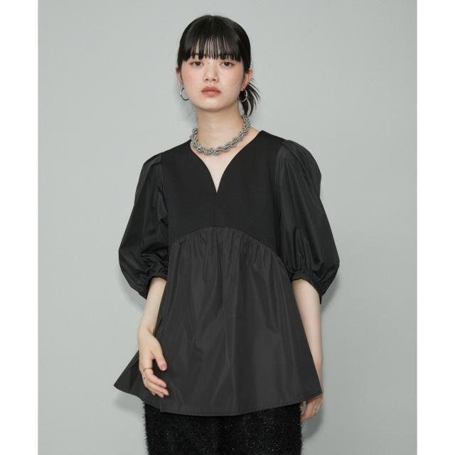 アダムエロペ（ADAM ET ROPE’）/【WEB限定・オケージョン】ハートネックパフスリーブオケージョンブラウスの通販は