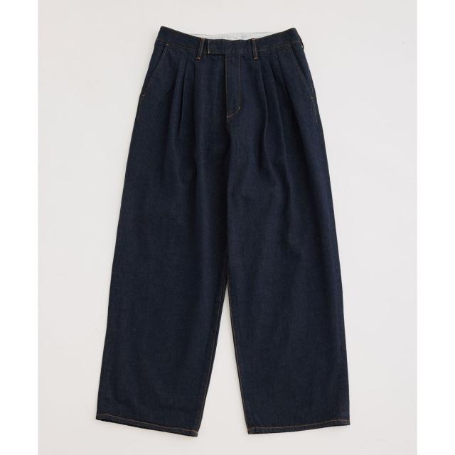 アダムエロペ（ADAM ET ROPE’）/デニム 3タック ワイド スラックス / サステナブル / セットアップ対応