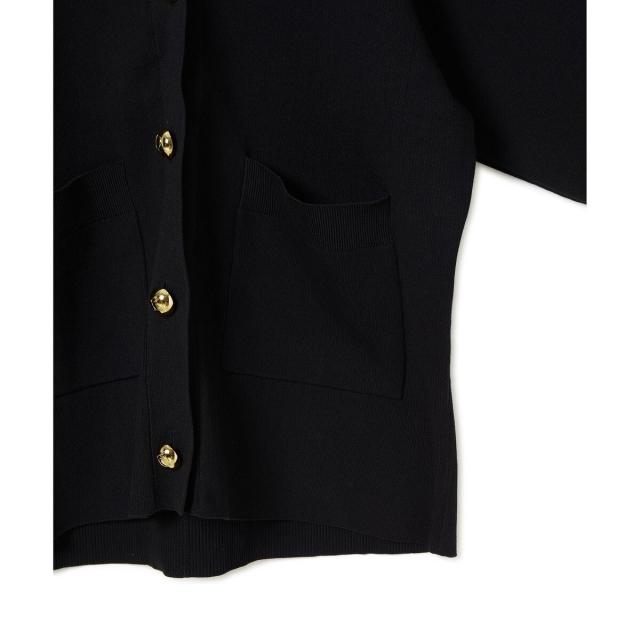 アダムエロペ ロゴボタンミドルカーディガン ADAM ET ROPE' カーディガン 「サステナブル」ロゴボタンミドル