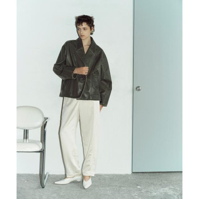 アダムエロペ（ADAM ET ROPE'）/シンセティックレザージャケット
