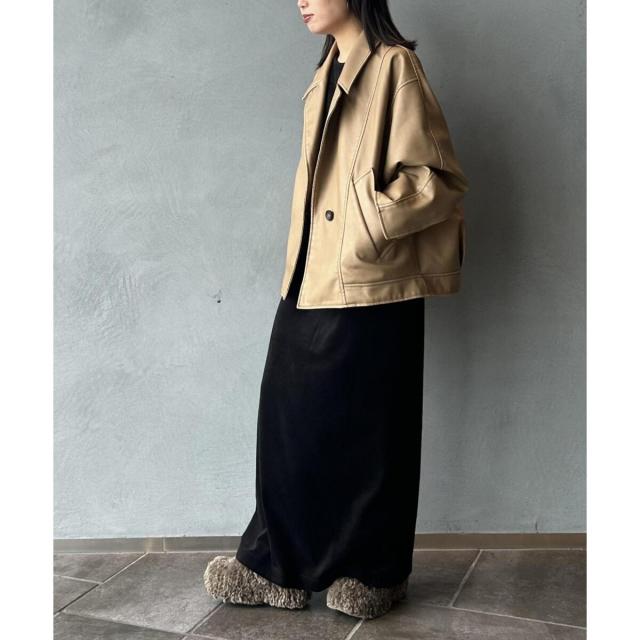 アダムエロペ（ADAM ET ROPE'）/シンセティックレザージャケット