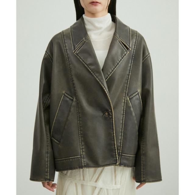 新品 ADAM ET ROPE'シンセティックレザージャケット ADAM ET ROPE'｜シンセティックレザーブルゾン | Rakuten