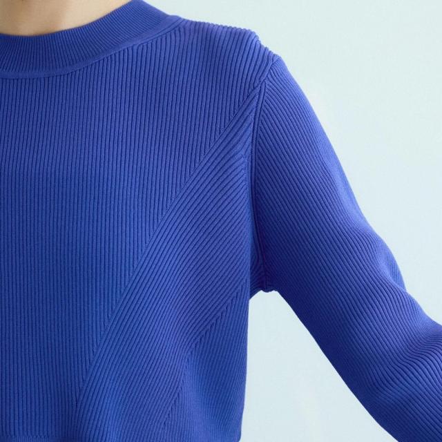 アダムエロペ（ADAM ET ROPE’）/【サステナブル】・【オケージョン】・【洗える】ペプラムコンビニットプルオーバー_18
