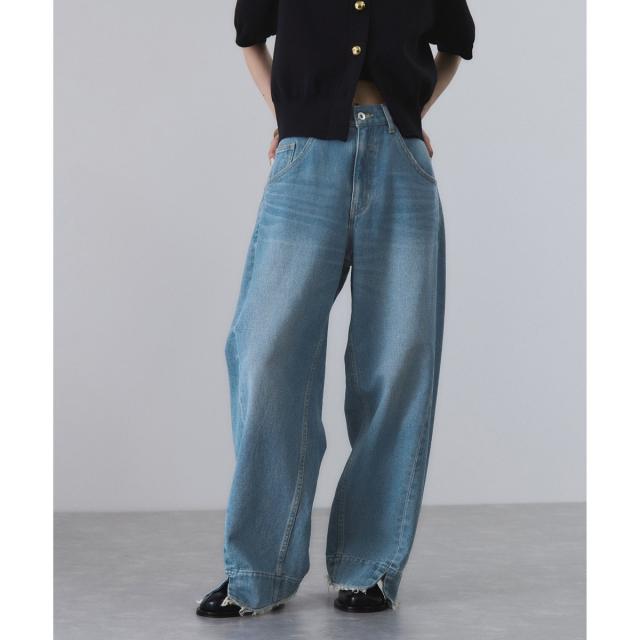 アダムエロペ（ADAM ET ROPE’）/【サステナブル】・【新色追加】ルーズフィットアジャストデニム