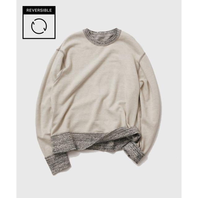 アダムエロペ（ADAM ET ROPE’）/【リバーシブル/パイル】クルーネック スウェット プルオーバー / ロングシーズン着用可能 10,198円