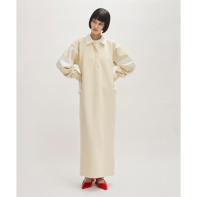 アダムエロペ（ADAM ET ROPE’）/【サステナブル】ポロシャツニットワンピース