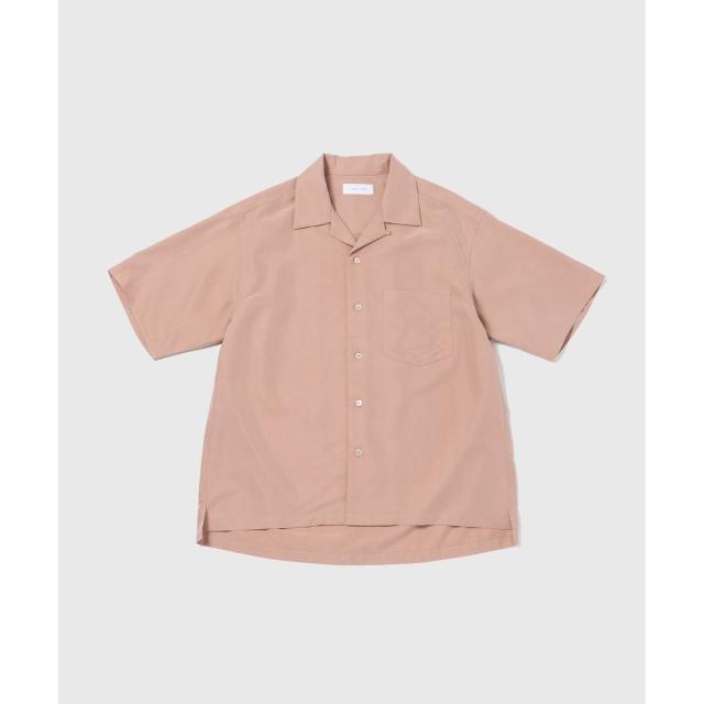 アダムエロペ（ADAM ET ROPE’）/リラックス ドレープ レーヨン オープンカラーシャツ / ロングシーズン着用可能_3