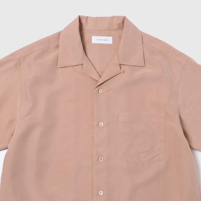 アダムエロペ（ADAM ET ROPE’）/リラックス ドレープ レーヨン オープンカラーシャツ / ロングシーズン着用可能_15