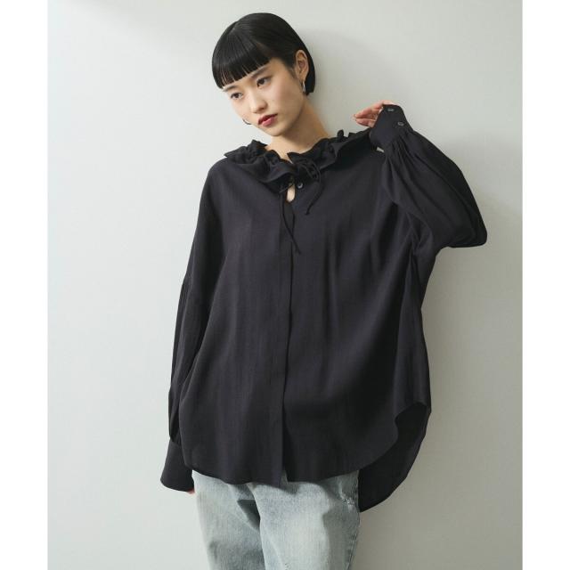 アダムエロペ（ADAM ET ROPE’）/【WEB限定】フリルタイブラウスの通販は 9,614円