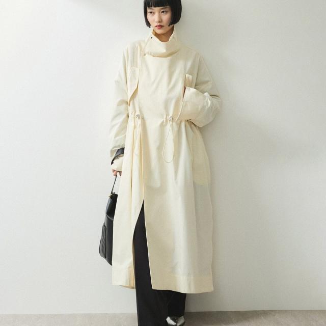 ADAM ET ROPE' アダムエロペ スタンドカラーモッズコート SALON adam et rope'｜[24SS]ミリタリースタンドカラーコート