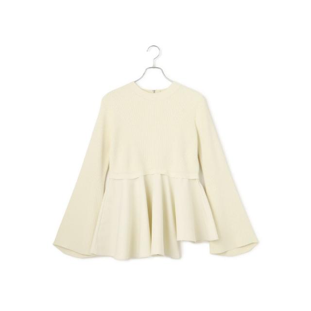 アダムエロペ（ADAM ET ROPE’）/【再入荷】・【サステナブル】ペプラムコンビニットプルオーバー_13
