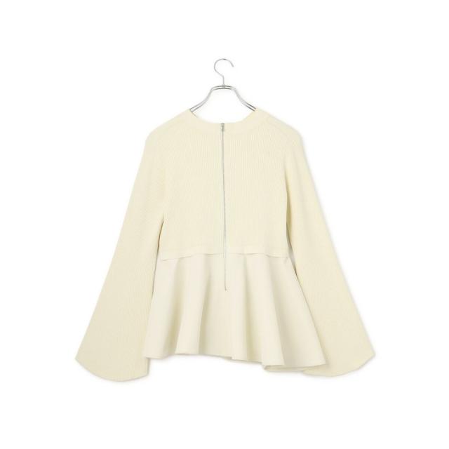 アダムエロペ（ADAM ET ROPE’）/【再入荷】・【サステナブル】ペプラムコンビニットプルオーバー_14