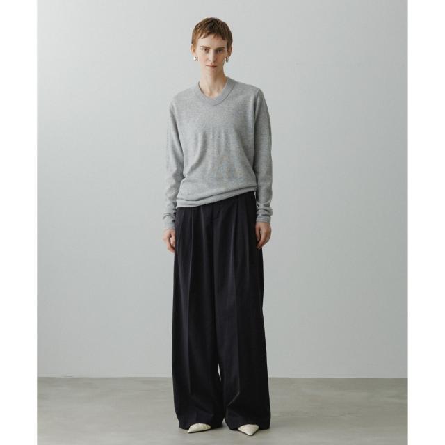 アダムエロペ（ADAM ET ROPE'）/【EMOELLE】バイカラーベルトドレスパンツ