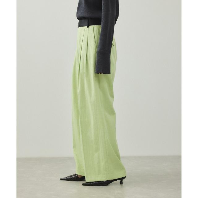 アダムエロペ（ADAM ET ROPE'）/【EMOELLE】バイカラーベルトドレスパンツ