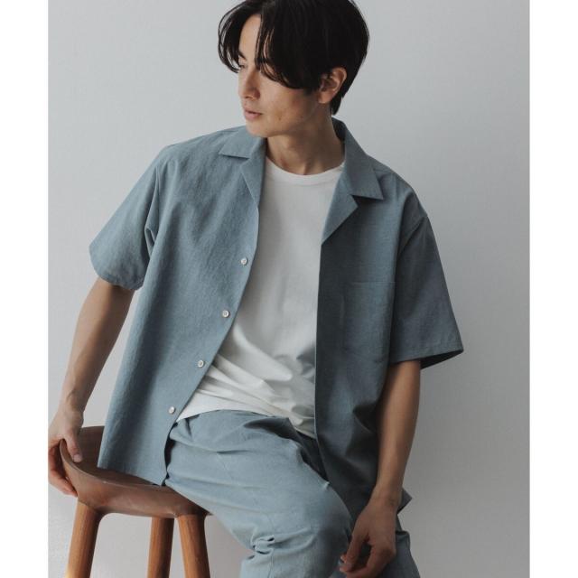 接触冷感【RIRANCHA】セットアップ / オープンカラーシャツ& スラックス ADAM ET ROPE'｜【RIRANCHA】サマーセットアップ / オープンカラー