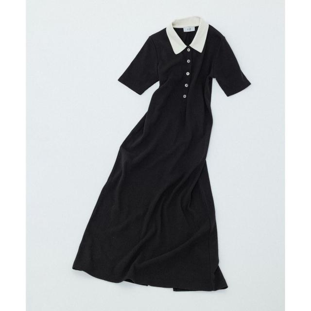 新品　アダムエロペ　ハーフスリーブポロシャツワンピース　ダークブラウン　Mサイズ Amazon.co.jp: [アダムエロペ] WEB限定 ハーフスリーブ