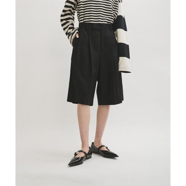 アダムエロペ（ADAM ET ROPE’）/【サステナブル】オックスハーフパンツ
