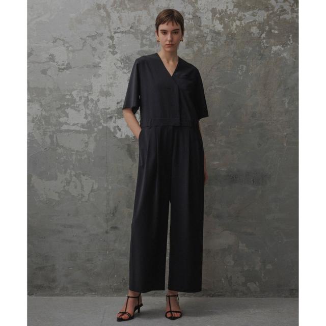 アダムエロペ　EMOELLE スリーブレスオールインワン　ブラック　新品 EMOELLE(エモエレ) / 【EMOELLE】スリーブレスオールインワン