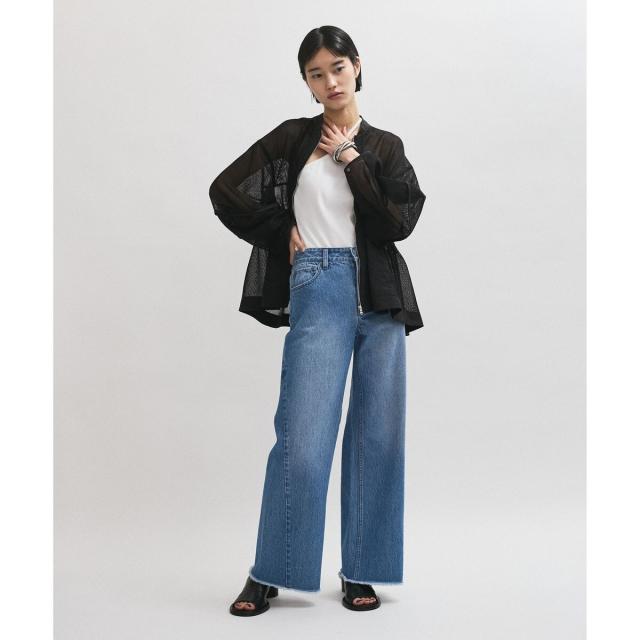 アダムエロペ（ADAM ET ROPE'）/ドロストシアーメッシュカーディガンの