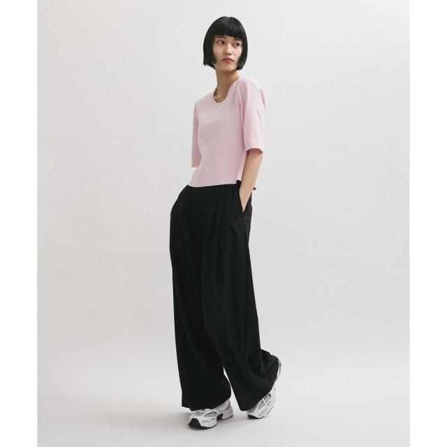 アダムエロペ【サステナブル】クールタッチニットTシャツ 新品　未使用　タグ付き ADAM ET ROPE' tシャツ 「サステナブル」クールタッチニットT