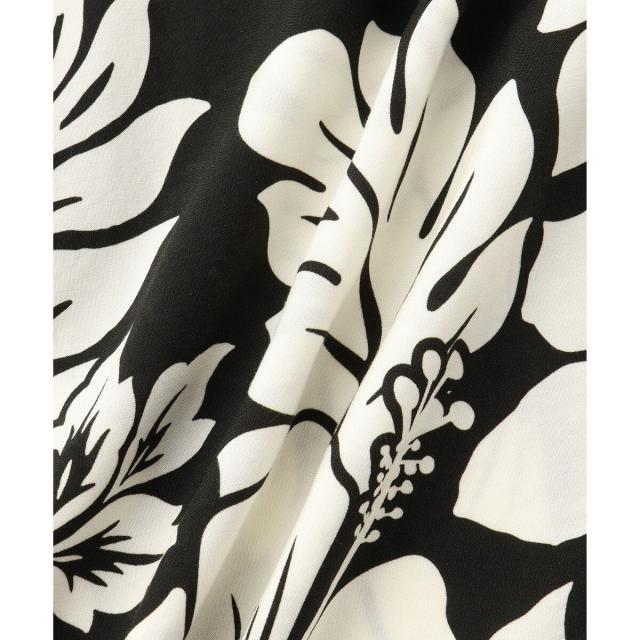 アダムエロペ（ADAM ET ROPE’）/《BLACK&WHITE》ボックスシルエット アロハ シャツ