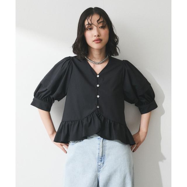 アダムエロペ フリルブラウス ADAM ET ROPE' FEMME ADAM ET ROPE