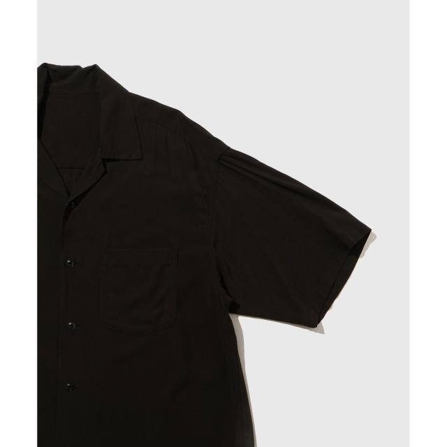 アダムエロペ（ADAM ET ROPE’）/《BLACK/WHITE》プレーンカラー アロハシャツ