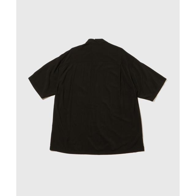 アダムエロペ（ADAM ET ROPE’）/《BLACK/WHITE》プレーンカラー アロハシャツ