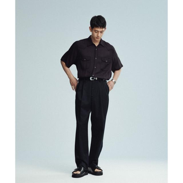 美品　アダムエロペ　ショートスリーブシャツJK アダムエロペ】ショートスリーブシャツJK アダムエロペ（ADAM ET ROPE