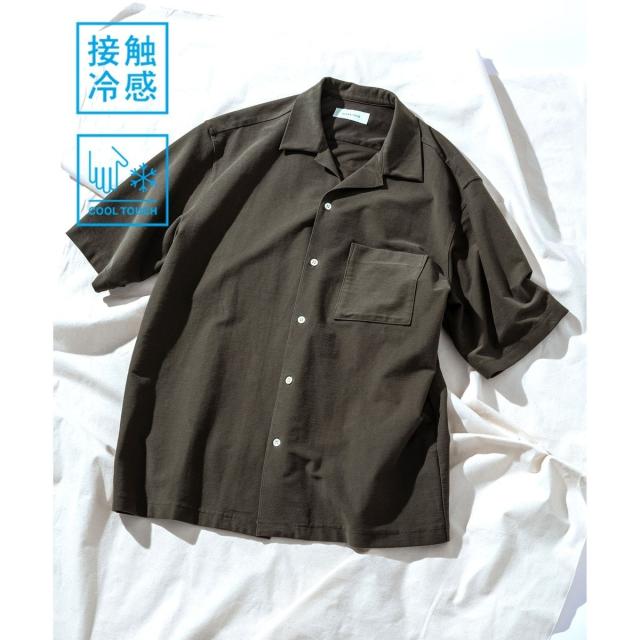 アダムエロペ（ADAM ET ROPE’）/ 接触冷感【MINUS】オープンカラー シャツ_2
