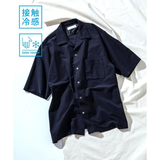 アダムエロペ（ADAM ET ROPE’）/ 接触冷感【MINUS】オープンカラー シャツ_3