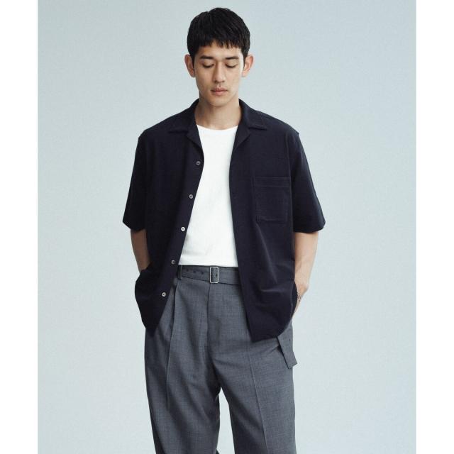 ADAM ET ROPE 開襟シャツ アダムエロペ（ADAM ET ROPE'）/ 接触冷感【MINUS】オープンカラー シャツ