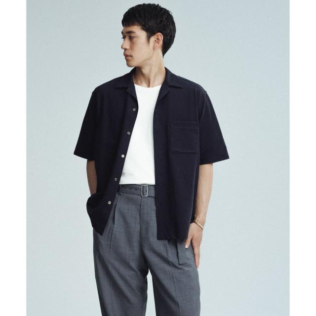 アダムエロペ（ADAM ET ROPE’）/ 接触冷感【MINUS】オープンカラー シャツ_14