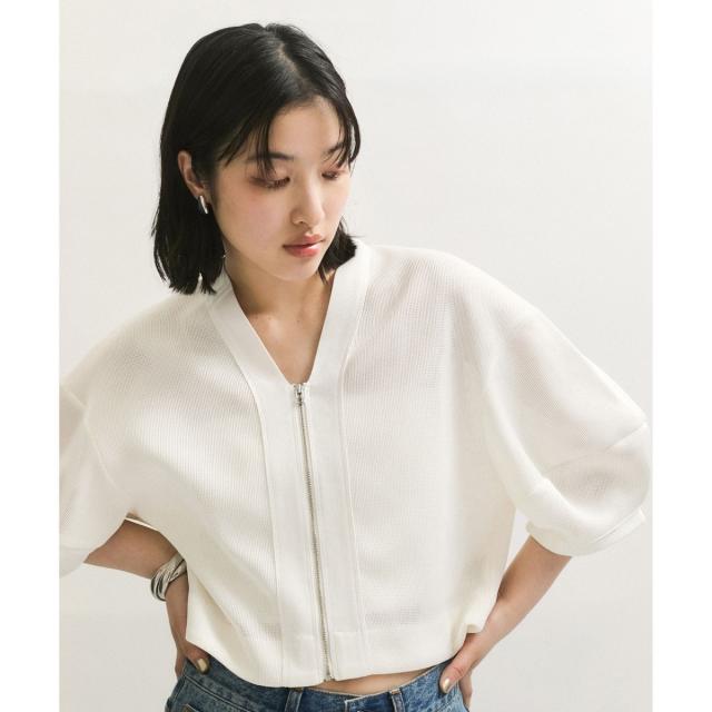 アダムエロペ（ADAM ET ROPE’）/メッシュダンボールカーディガン