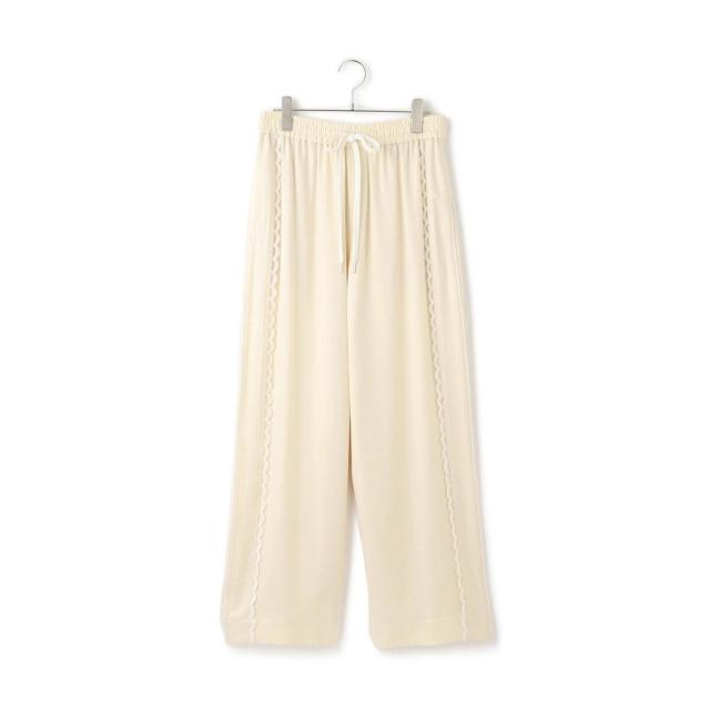 サイドレーストラックパンツ　アダムエロペ ADAM ET ROPE' パンツ サイドレーストラックパンツ レディース