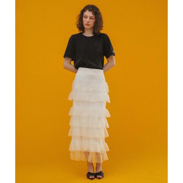 アダムエロペ（ADAM ET ROPE'）/シアーフリルスカート