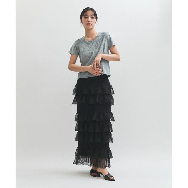 アダムエロペ（ADAM ET ROPE'）/シアーフリルスカートの通販はau PAY