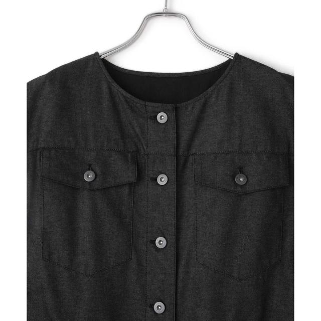 アダムエロペ EMOELLE スリーブレスオールインワン ブラック