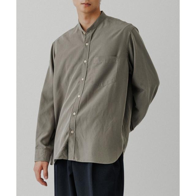 アダムエロペ（ADAM ET ROPE'）/スエードタッチ レーヨン バンドカラー