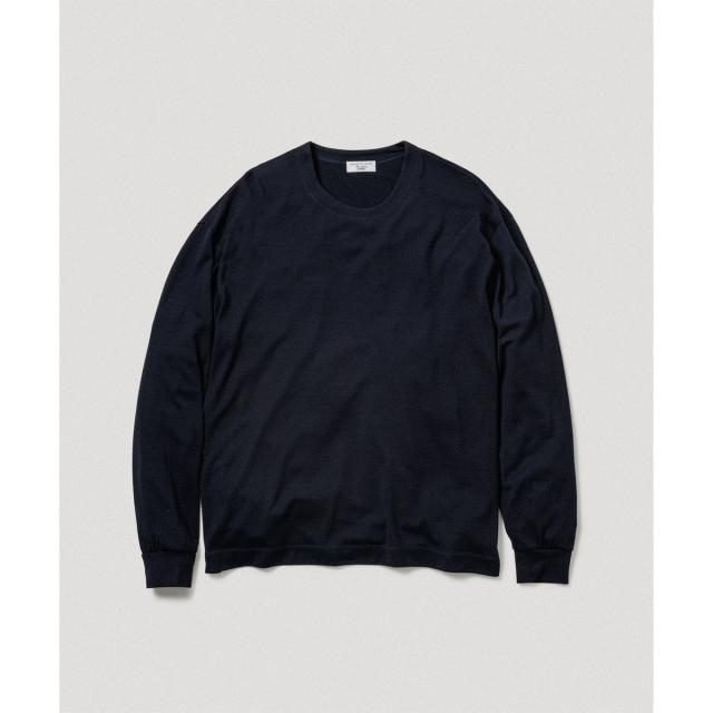 アダムエロペ（ADAM ET ROPE’）/【NIKKE】ウール天竺 ロングスリーブ ニットTシャツ