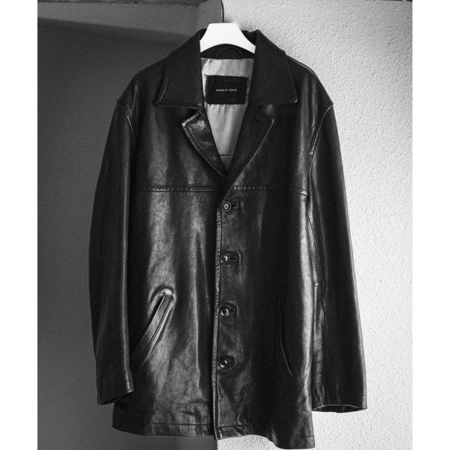 アダムエロペ（ADAM ET ROPE'）/ウォッシュド ラムレザー カーコートの