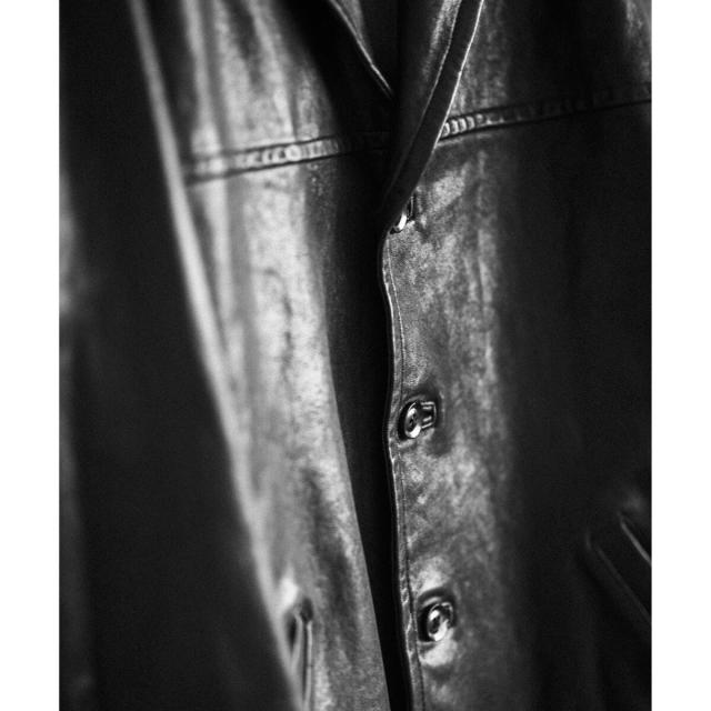 アダムエロペ（ADAM ET ROPE'）/ウォッシュド ラムレザー カーコートの