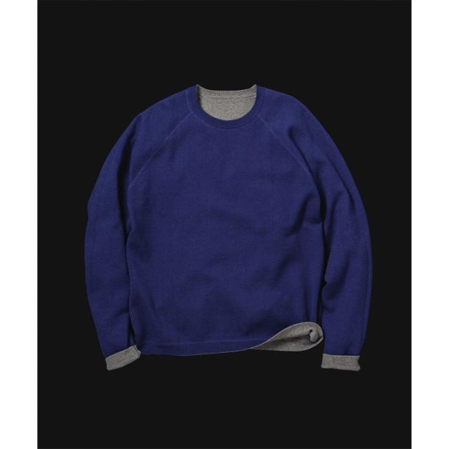 アダムエロペ（ADAM ET ROPE’）/《リバーシブル》カシミヤブレンド ニットプルオーバー