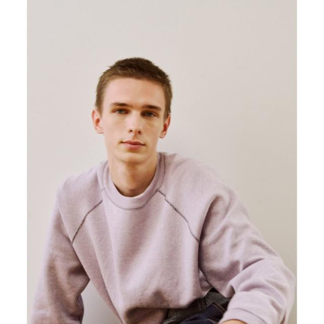 アダムエロペ（ADAM ET ROPE’）/《リバーシブル》カシミヤブレンド ニットプルオーバー