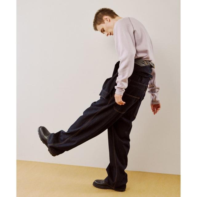 アダムエロペ（ADAM ET ROPE’）/《リバーシブル》カシミヤブレンド ニットプルオーバー